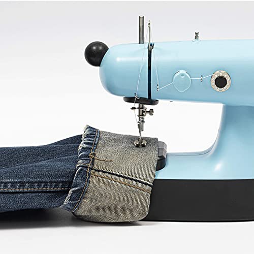 BAMFY Draagbare Naaimachine Elektrisch Praktisch Naaigereedschap Met Verlengtafel En Handnaaimachine Accessoires (Color : Blue) - Image 3