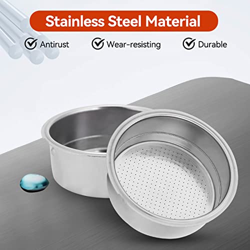 Stainless Steel Double Layer Pressurized Filter Basket for Espresso Machine