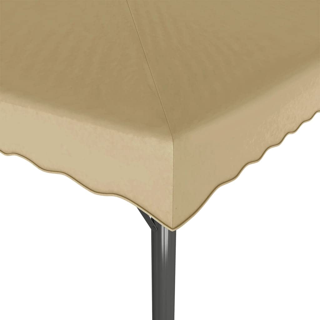 Pawilon w kolorze taupe, 3 x 3 m, aluminium, stal | Wodoodporny dach poliestrowy, wentylacja dachu zapewnia cyrkulację powietrza, na uroczystości rodzinne