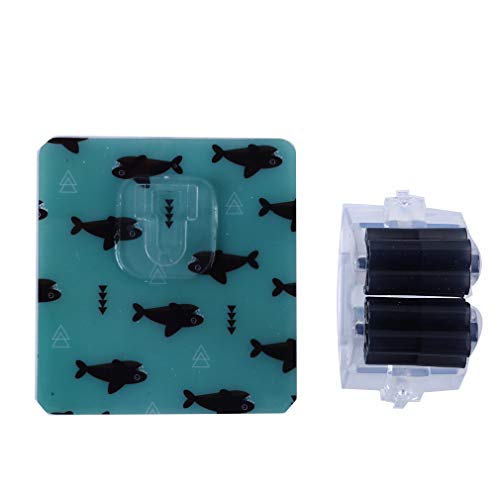 Yinew Seamless Mop Rack Wall Broom Holder Organizer Clip Wall Mount Storage Mop Deck Hanger For Bathroom Kitchen Garden,Little black shark