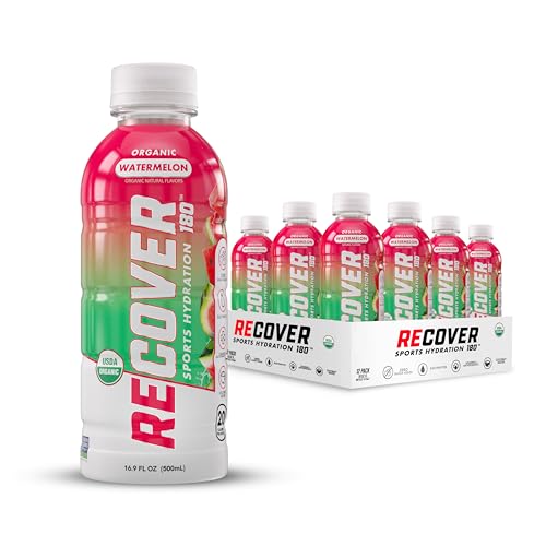 RECOVER 180 Organic Sports Hydration Drink, No Sugar Added, 20