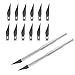 Scalpel, Precision Cutter, 2 Pièces Cutter de Précision, Precision Cutter avec 12 Lames, Scalpel Modelisme, Couteau de Précision, Cutter pour Sculpture, Arts de Bricolage