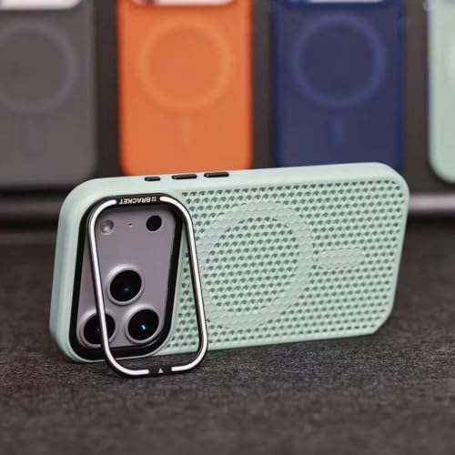 Coque de refroidissement antichoc pour iPhone 16 Pro Max verte