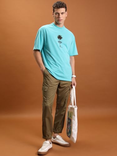Image of Highlander Men's Cargo Jogger Trousers| Utility Pockets | Trouser for Men | Men Trousers