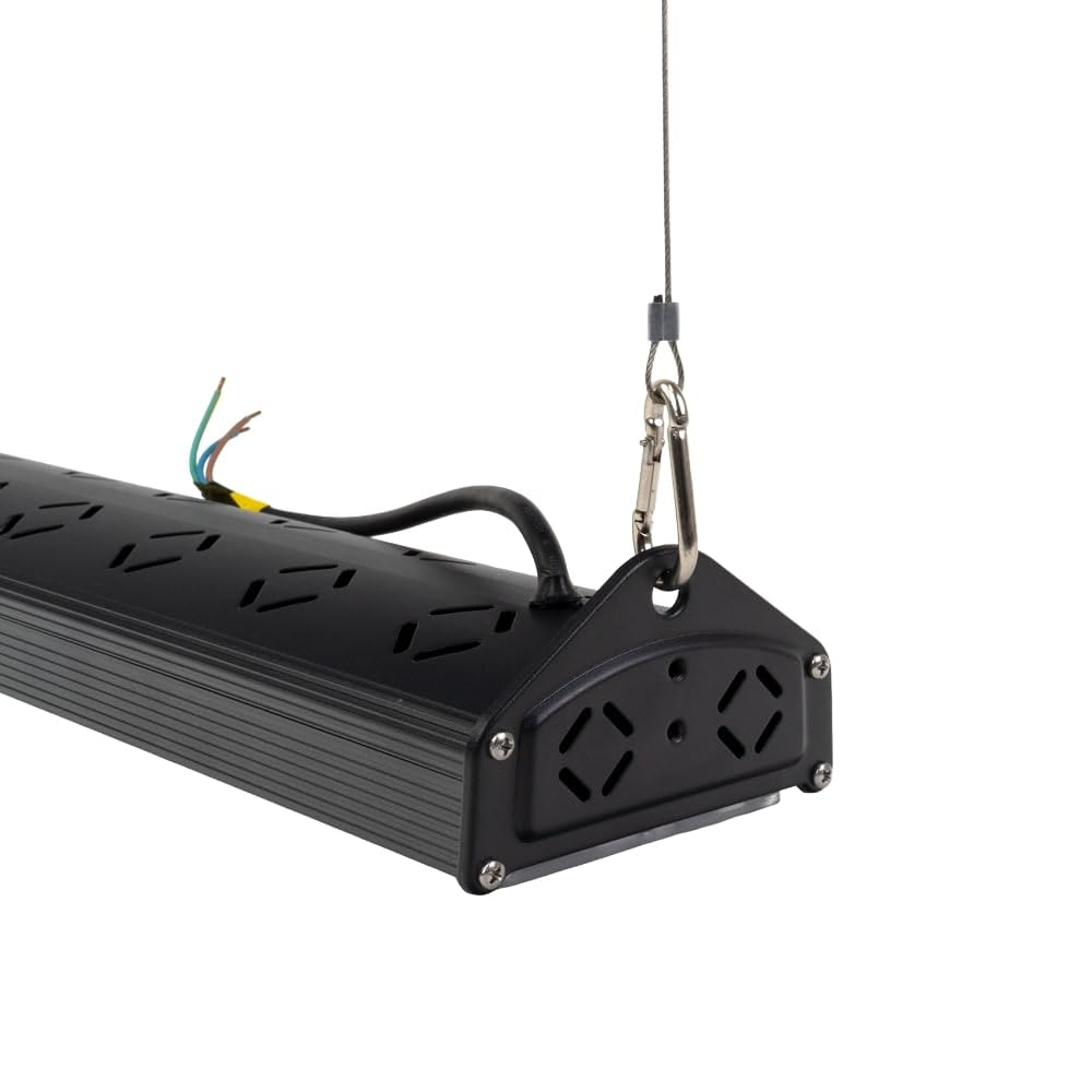 LUXULA LED Hallenleuchte High-Bay Hallenstrahler mit Marken-LEDs - 100W 12000lm - 5000K Neutralweiß Tageslicht - IP65 IK08 - linear - Industrielampe Werkstatt Lager Deckenleuchte Feuchtraumleuchte