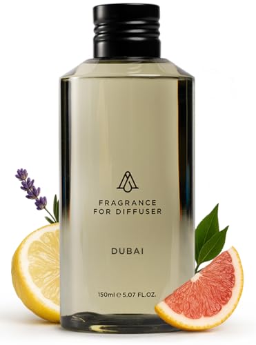 AromaPlan Hotel Scents Dubai 5.07 Fl Oz (150ml) Home Luxury Aroma & Hotel Fragrance Diffuser Oil- Hotel Diffuser Oil for Aromatherapy- USA Made Bigger Bottle Bolder Aroma & Longer Lasting