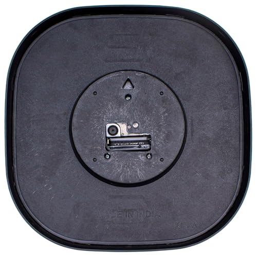 Image of TEKCOOL Plastic Analogue Wall Clock 12 inch Silent Quartz Decorative Wall Clock Non-Ticking Classic Clock Battery Operated Round Easy to Read for Room /Home /Kitchen /Bedroom /Office /School.Rose black