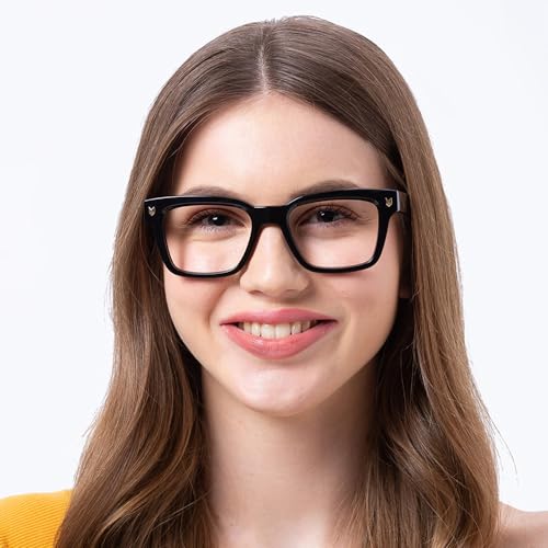 Image of Shisen Fox Okinawa 2.0 Square Acetate Spectacles Frames for Men & Women with Demo Lenses | Classic Full Rim Eye Frames for Men & Women | Durable & Stylish Specs Frame for Man & Woman