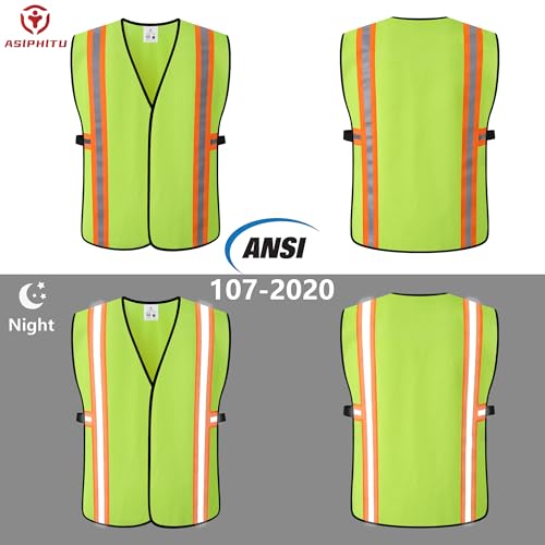 Image of Safety Vest for Men Women Reflective Construction Vest