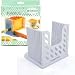 Bread Slicer Yummy Sam Foldable and Adjustable Bread Toast Slicer Bagel Slicer Loaf Sandwich Bread Slicer Toast Slice Cutter Mold with 4 Slice Thicknesses (white)