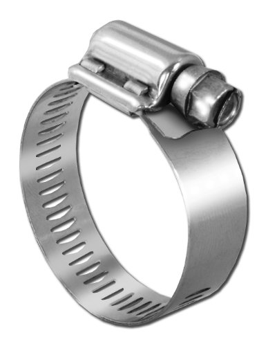 Pro Tie 33601 SAE Size 028 Range 1-5/16-Inch-2-1/4-Inch Very Heavy Duty All Stainless Hose Clamp, 2-Pack