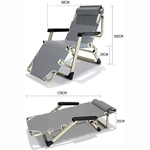 Chaise pliante légère de plage et camping avec dossier réglable