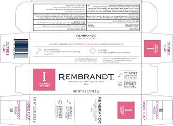 Rembrandt Intense Stain Whitening Toothpaste with Fluoride, Mint 3.52 oz