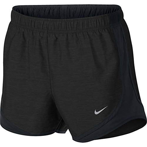 Nike Women's Dri-fit Tempo Track 3.5 Short, Black Heather/Black/Black/Wolf Grey, X-Large
