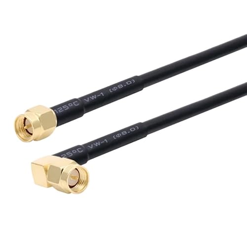 R*/F ���� RG58 �P�[�u�� SMA �I�X - SMA �I�X 50 �I�[�� WI/*FI an*/�e�i�����P�[�u�� �R�l�N�^ �A�_�v�^ �s�O�e�[��(SMA M to M90,15M)