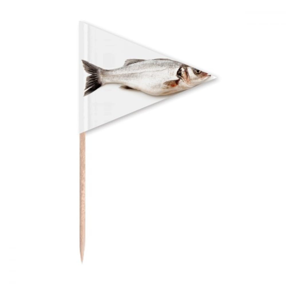 Ocean Fish Alive Activity Toothpick Triangle Cupcake Toppers Flag