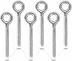 6 Viti Ad Anello In Acciaio Inox 304 - M10, Occhiello Saldato, Per Sollevamento