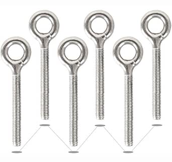 Viti Ad Anello M5 In Acciaio Inox Nero - 5 Pezzi Per Appendere E Fissare - Foto 8