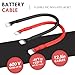 Cocros 4 Gauge Battery Cable 1ft Soldered Battery Pure Copper Flex 4 Gauge AMG Wire with 5/16 Inch Lugs on Both Ends for Cars, Trucks, RV, Solar Powered Vehicles