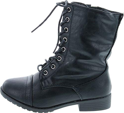 Beyonce-62K Girls Lace Up Combat Boots2