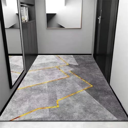 Grand tapis salon de luxe léger et lavable 60X100cm - 2