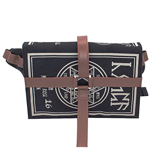 wastreake Bolsa de magia mágica, bolsa mensageiro gótica de magia mágica, bolsa tiracolo ajustável,