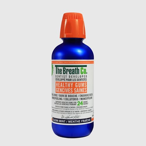 THEBREATHCO. Healthy Gums Gensives Sains Periodontist Formulated 24-Hour Oral Rinse with CPC Clean Mint 16.09 Ounce