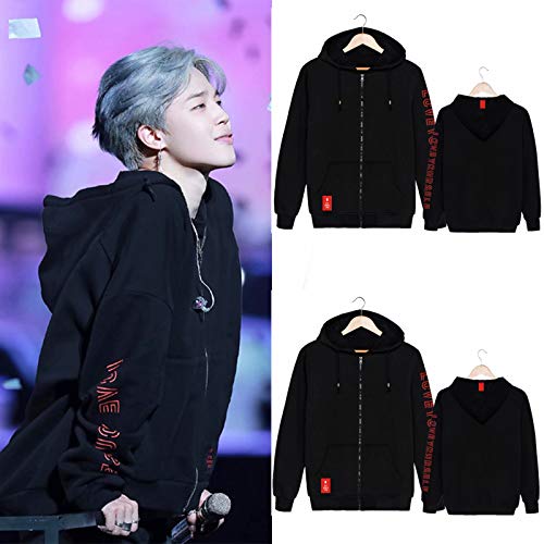 YJYP Love Yourself Hoodie Jimin Jungkook Suga V RM Jin World Tour Zipper Jacket Unisex Adult Outwear3