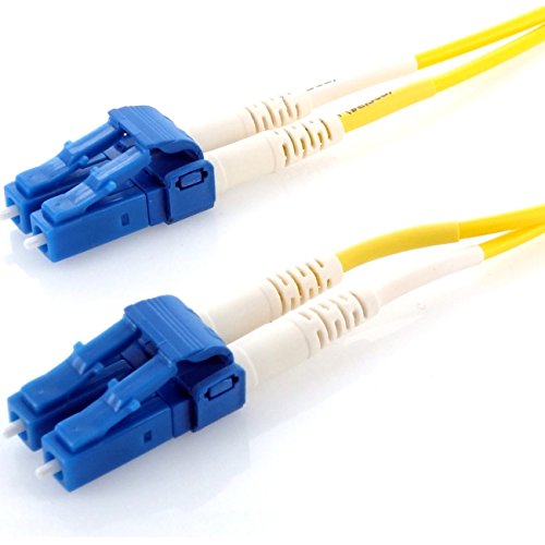 Câble de fibre optique jaune LC/LC pour liaison switch et serveur