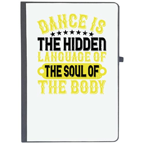 UDNAG Ruled Notebook Diary 'Dancing | Dance is The Hidden Language of The Soul of The body0', [A5 80Pages 80GSM]