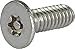 10-24 x 1/2 Tamper Resistant Torx Drive Flat Head Socket Machine Screw 18-8 Stainless Steel (T-25) (20)