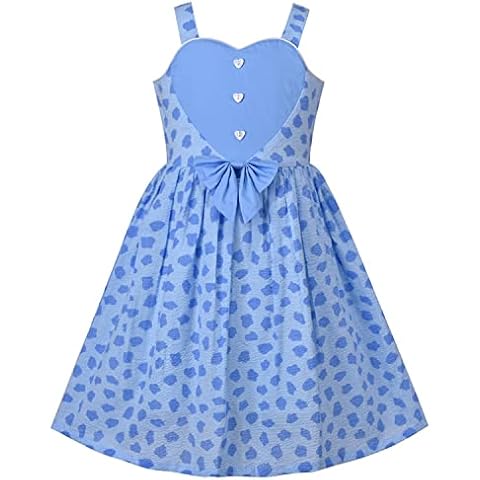 Sunny Fashion Girls Spaghetti Dress with Bow Cover