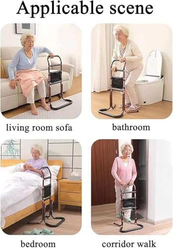 Soporte de silla para mayores ajustable con bolsillo lateral 7
