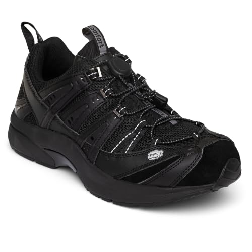 Image of Dr. Comfort Performance Men's No-Tie Orthopedic Walking Shoes, Breathable Diabetic Sneakers with Removable Insoles