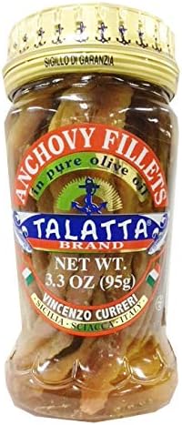 Talatta, Anchovies Fillets In Olive Oil, 3.3 Ounce