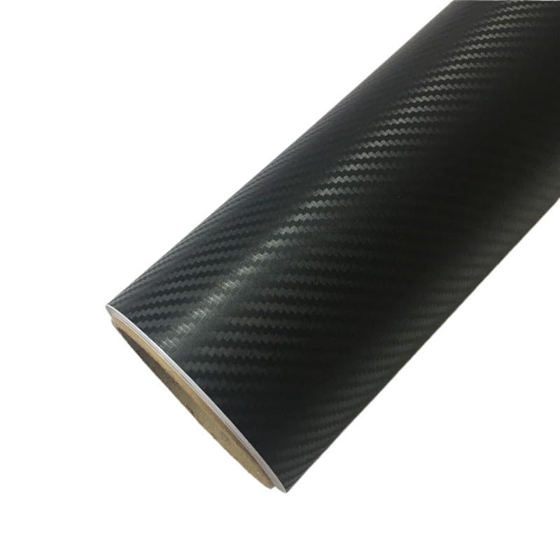 Taśma samoprzylepna winylowa Carbon Fibre, Winylowa folia samochodowa 3D z włókna węglowego czarna 30x(200-1000) cm(30cmx10m)