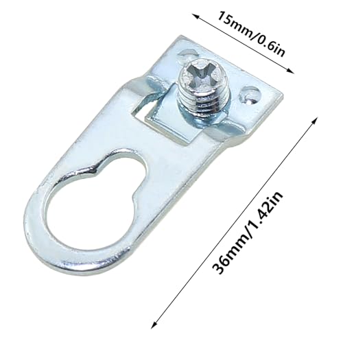 Image of 8PCS 36x15mm Metal Photo Frame Hardware Accessory Aluminium Alloy Photo Frame Hook Photo Frame Hanging Bracket Suitable for Decorative Painting Message Board Notepad