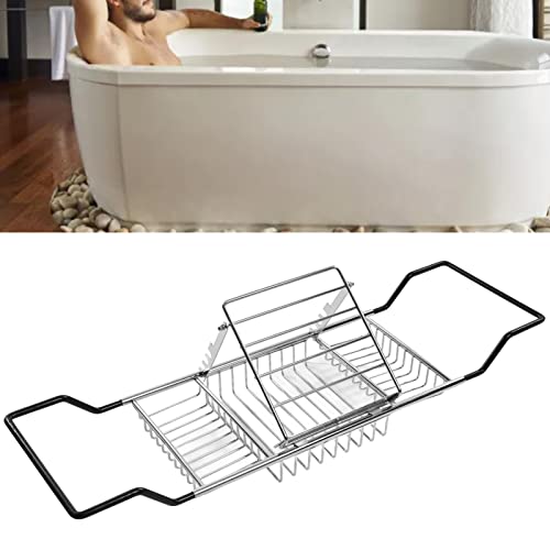 Plateau de baignoire extensible en acier pour éviter les chutes d'objets