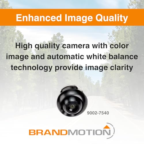 Image of Brandmotion 9002-7540 Factory Tailgate Harness with Bullet Camera | Fits 2011-2016 F250 F350 Super Duty | Waterproof Case | Color Image with Automatic White Balance | Rear View Camera
