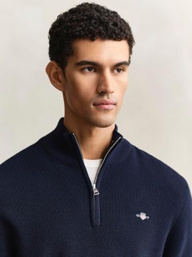 Vêtements GANT Micro Textured Cotton Half Zip pour Homme - vue 4