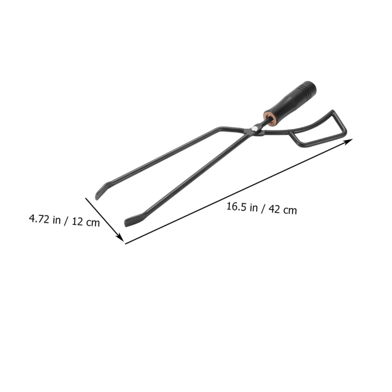 Długie szczypce do grilla na węgiel drzewny 40 cm – wielofunkcyjne akcesorium do grillowania do gotowania na świeżym powietrzu, na kemping, do ogrodu i kuchni, idealne dla entuzjastów grillowania