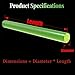 Polyurethane Solid Round Rod, Wear Resistant PU Bar for Heavy Equipment, Construction Machinery & Industrial Tools(Translucent Green, 160 * 1000mm)