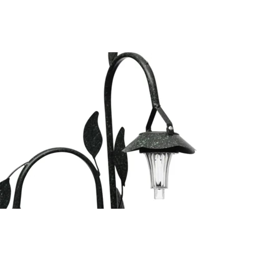 vidaXL FIORIERA Porta VASI APPENDIBILI, PORTAVASI con LAMPIONCINI LED AD ENERGIA Solare