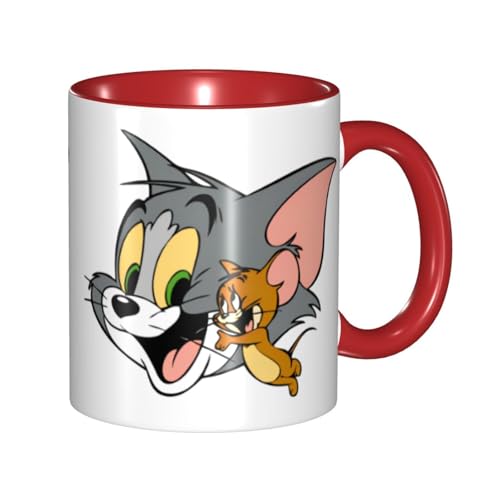 トムとジェリー マグカップ 330ml ティーカップ コーヒーカップ カップ セラミック Mug Cup 軽量 直接ドリップ おしゃれ かわいい 電子レンジ対応 グッズ オフィス 家用 プレゼント