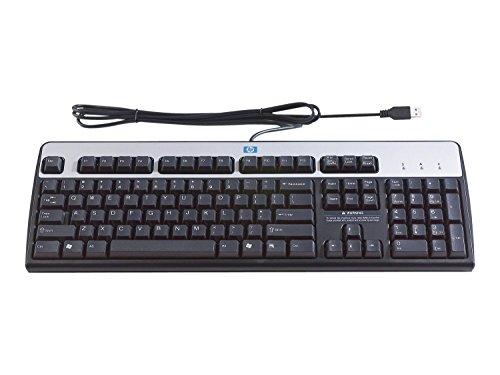 Clavier usb HP 2004 standard clavier filaire argenté carbonite