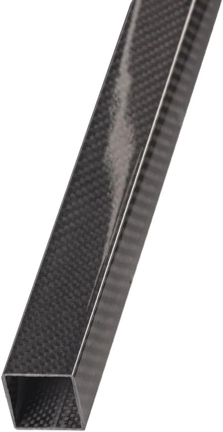 1Pcs Twill Plain Glossy Length 1000mm 3K Carbon Fiber Rectangular Square Tube, for Mechanical Equipment Hollow Carbon Fiber Pipe Parts (Color : 30x30x28mm Twill)