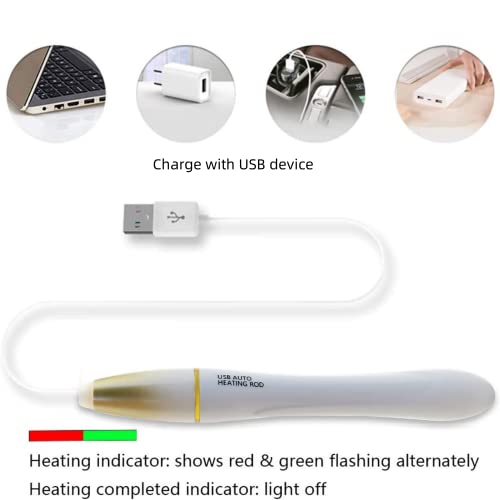 Image of A Little Eletric USB Flesh LED Light Heater Sticks Small Size + 2 Pcs Drying Stick Rod