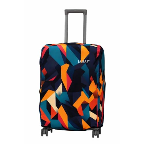 Image of JAHAP 28 Inch Luggage Cover Large | Abstract Print Stretchable Trolley Bag Cover for Suitcase | Dust Proof Scratch Resistant Travel Protector | Fits 28-30 Inch Only On Fiber /Plastic Trolley Bag