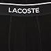 Lacoste Men's Cotton Stretch Essentials Boxer Briefs, 3-pack, Black With Black Waistbands, Small