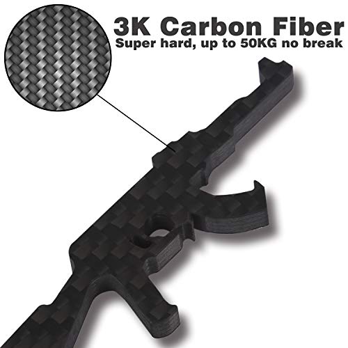 Crmpro Carbon Fiber Bottle Opener 2 Pack, Ultralight Keychain Bottle Openers For Outdoor Campaign Bar Restaurant, Portable Wine Opener Best Gift For Men Soldier #TOP5